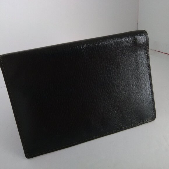 Men's Faux Leather Wallet Color Solid Color Black - Picture 7 of 8